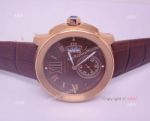 Replica Cartier Calibre Diver's Rose Gold Brown Dial Watch 42mm 